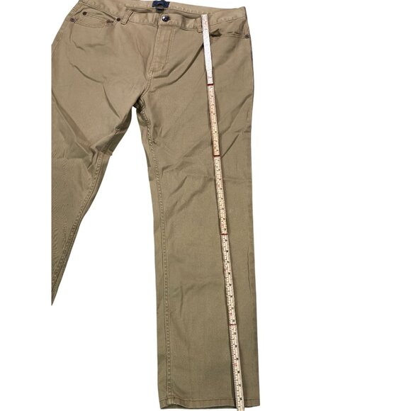 G.H. Bass & Co. Mens Khaki Straight-Leg Pants Size 36x30 Cotton/Spandex Blend - Picture 7 of 11